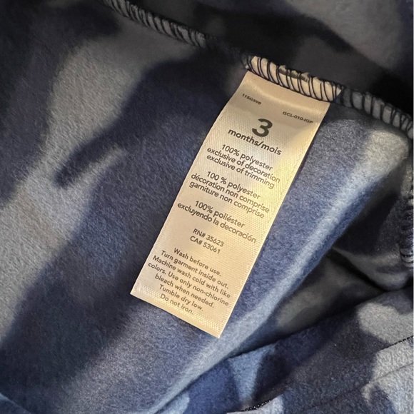 Carters fleece infant boy pajama - Picture 3 of 3